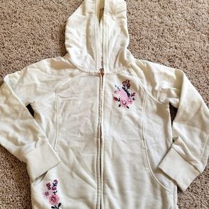 Girls Creamish Light Jacket